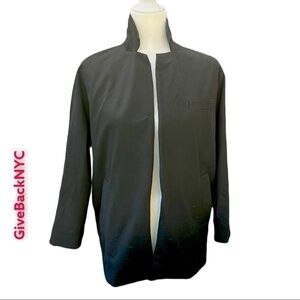 ZARA Woman Open Front Boyfriend Blazer in Black Size XXS